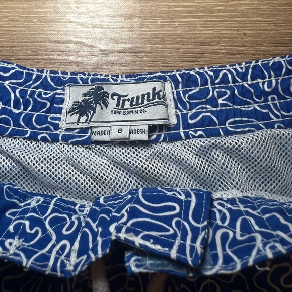 Trunks Surf & Swim Co. Boys Blue Swimsuit Size 6 - Picture 2 of 8